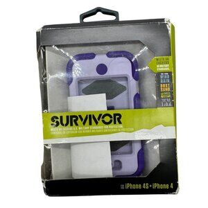 Griffin Survivor Case For iPhone 4S & iPhone 4 purple READ